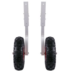 Veneen kuljetuspyöräsarja alumiinivarret 30,5 senttimetriä kumipyörät 227 kilogramman kantavuus 4 pikalukitustappia