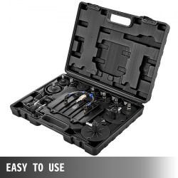 Paineilmainen jarrujen ja kytkimen ilmaussarja viiden litran säiliöllä manometrilla