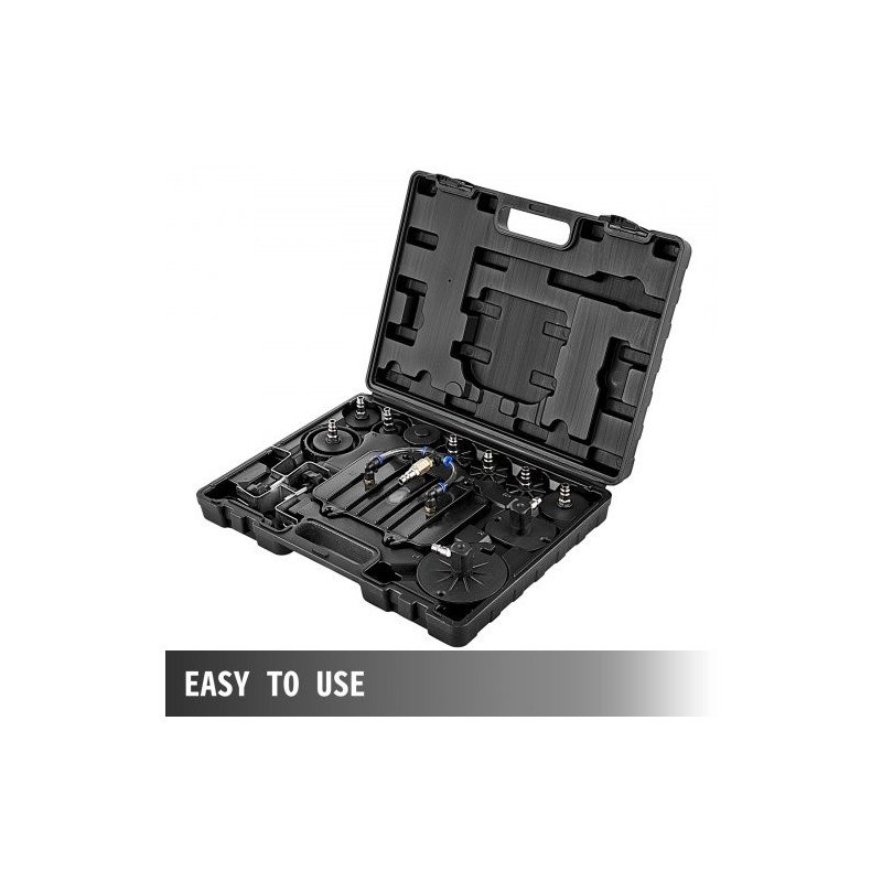 Paineilmainen jarrujen ja kytkimen ilmaussarja viiden litran säiliöllä manometrilla