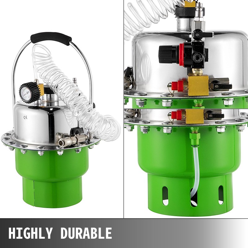 Paineilmakäyttöinen jarrujen ilmauslaite teräs 5 l 0–10 bar