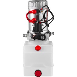 Yksitoiminen hydraulipumppu 12 voltin tasavirtamoottori 1 6 3 kilowattia 4 litran läpikuultava säiliö käsiohjain