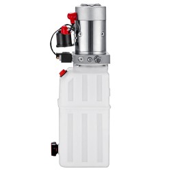 Yksitoiminen 12 voltin hydraulinen tehopakkaus 6 litran muovisäiliöllä ajoneuvonostoon