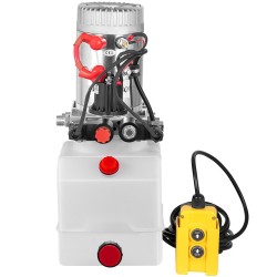 Hydraulipumppu kaksitoiminen 3 l muovisäiliö 12 V 1 6 kW