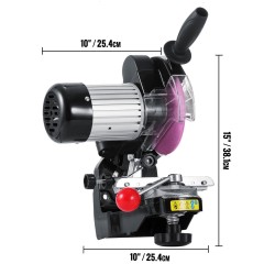 Sähköinen ketjusahan terän teroitin työpöydälle alumiinirunkoinen 230V 13,97 cm hiomalaikalla