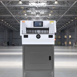 Sähköinen paperileikkuri 482,6 mm leikkausleveys 80 mm paksuus 7 tuuman kosketusnäyttö