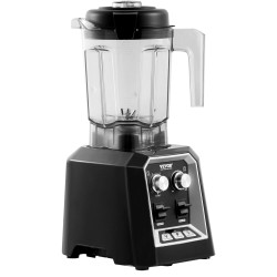 Tehosekoitin muovikannulla 2 litraa 2200 wattia musta mehustin mylly ammattikäyttöön