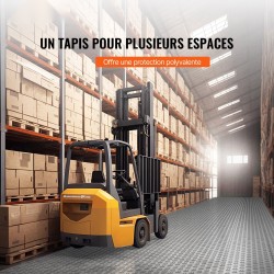 Autotallilaatat PP-muovia 305x305 mm 50 kpl kaksipuolisella kuvioinnilla hopea