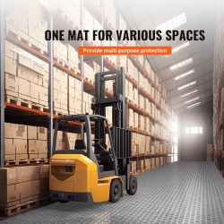 Toisiinsa lukittuvat autotallilaatat PP-muovi 305×305×13 mm 25 kpl kaksipuolinen liukuestopinta hopea