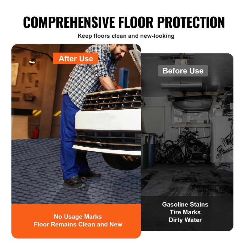 Toisiinsa lukittuvat PP autotallilaatat 305x305x13 mm 25 kpl grafiitinharmaa