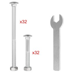 Työpöydän kulmarautasarja 8 kpl sinkittyä terästä 4 mm valkoinen sopii 4x4 2x4