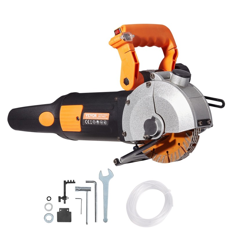 Seinäuratila 2500W 133 mm terä 41 mm leikkaussyvyys alumiinipää vesipumpulla