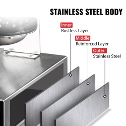 Kuplavohvelikone 1400 W ruostumaton teräsrunko 180 asteen kääntyvät paistolevyt 30x20 cm