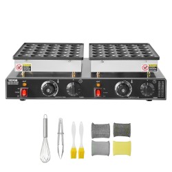 Minipannukakkujen paistokone 50 kpl tarttumaton ruostumaton teräs 1800W ajastin lämpötilansäätö