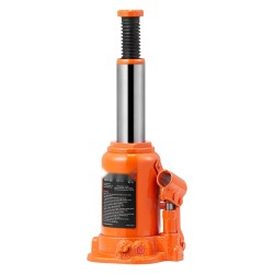 Hydraulinen pullotunkki 12 tonnia nostokorkeus 190 355 mm kauttaaltaan hitsattu runko kolmiosainen varsi