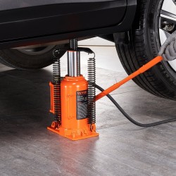 Pullotunkki ilmahydraulinen 20 tonnia 265–500 mm nostokorkeus ilma ja käsikäyttö