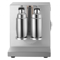 Maitoteen ravistelukone ruostumattomasta teräksestä sähköinen tuplarunkoinen 120W kaksi 750 ml kuppia