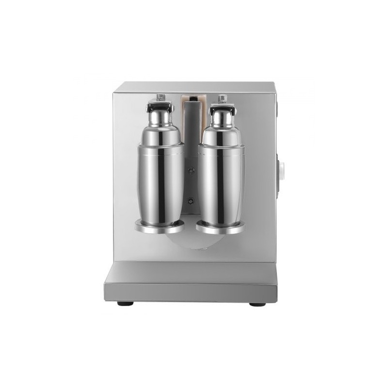 Maitoteen ravistelukone ruostumattomasta teräksestä sähköinen tuplarunkoinen 120W kaksi 750 ml kuppia