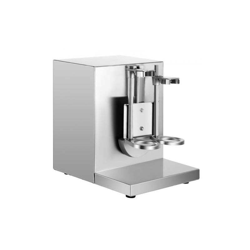 Maitoteen ravistelukone ruostumattomasta teräksestä sähköinen tuplarunkoinen 120W kaksi 750 ml kuppia