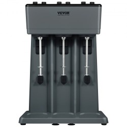 Pirtelökone ruostumatonta terästä kolmipäinen kolmella 820 millilitran kupilla