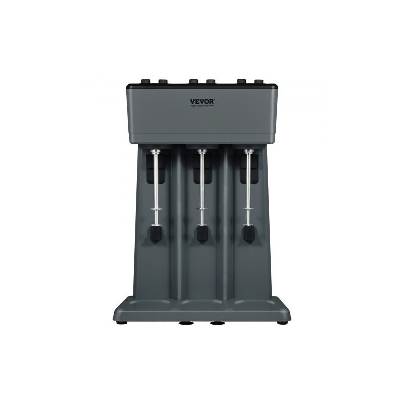 Pirtelökone ruostumatonta terästä kolmipäinen kolmella 820 millilitran kupilla