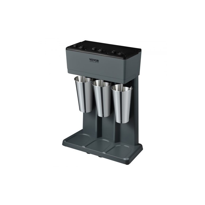 Pirtelökone ruostumatonta terästä kolmipäinen kolmella 820 millilitran kupilla