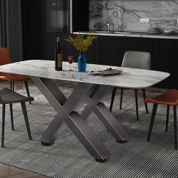 Pöydänjalat rautaiset X-runkoiset 720 mm musta 1000 kg 2 kpl