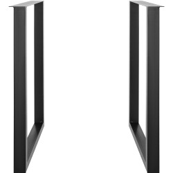 Säädettävät pöydänjalat hiiliteräsrakenne 711 mm poikkileikkaus 50 30 mm setti 2 kpl