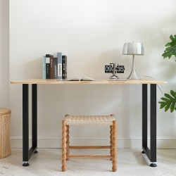 Säädettävät pöydänjalat hiiliteräsrakenne 711 mm poikkileikkaus 50×30 mm setti 2 kpl