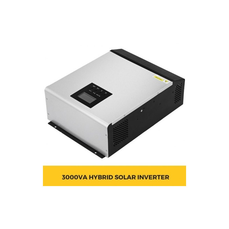 Hybridi aurinkoinvertteri 24V 2400W 3000VA puhtaan siniaallon MPPT AC-laturi