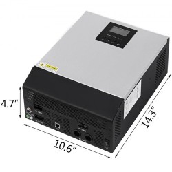 Hybridi aurinkoinvertteri 24V 2400W 3000VA puhtaan siniaallon MPPT AC-laturi