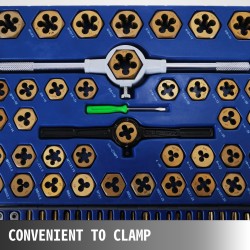 Kierretappi- ja leikkurisarja volframiterästä titaanipinnoitettu 86 osaa metrinen koneistukseen