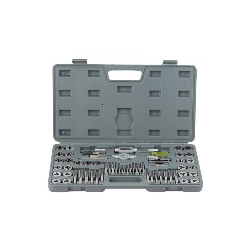 Kierretappi- ja kierretalasarja laakeriterästä 60 osaa ulko- ja sisäkierteille