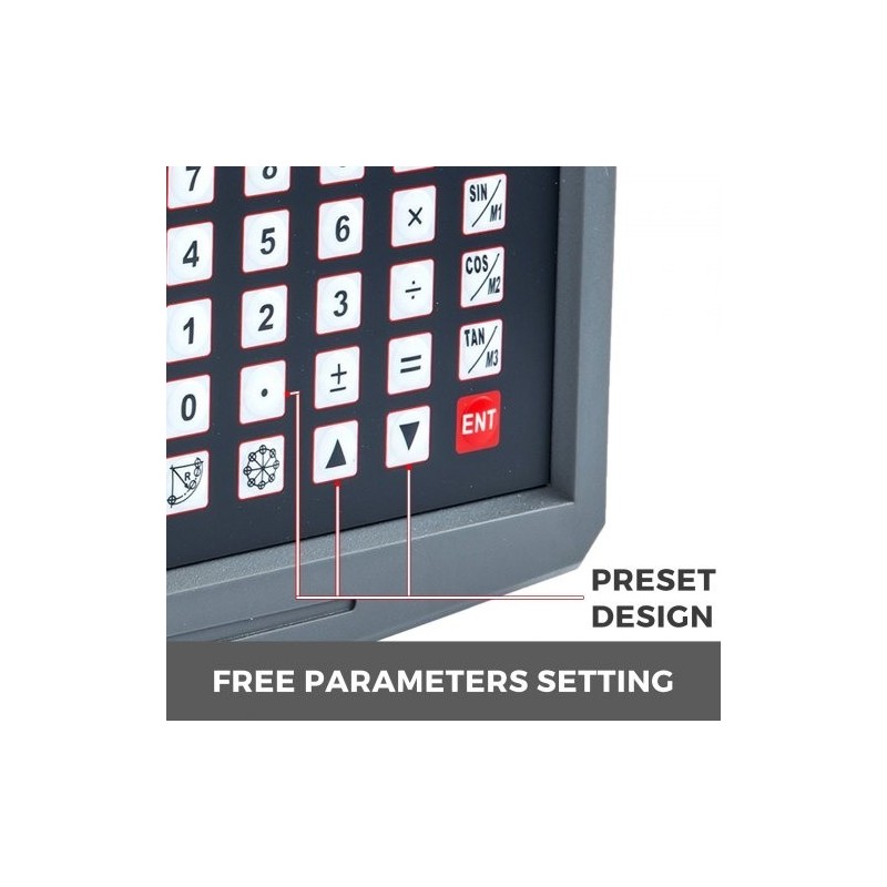 3-akselinen monitoiminen digitaalinen DRO-näyttö tarkalla lineaariskaalalla sorveille ja jyrsinkoneille