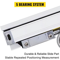 Lineaariviivainpari alumiinirunkoinen 250 ja 1000 millimetriä resoluutio 5 mikrometriä