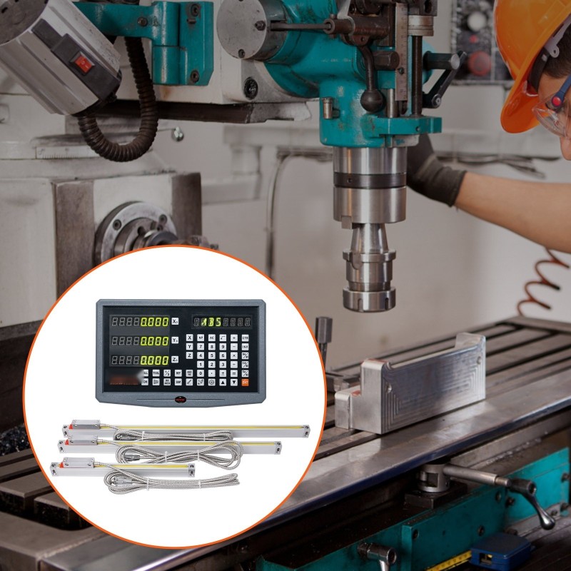 3-akselinen lineaarimittasarja näytöllä 250/500/600 mm 5μm resoluutio