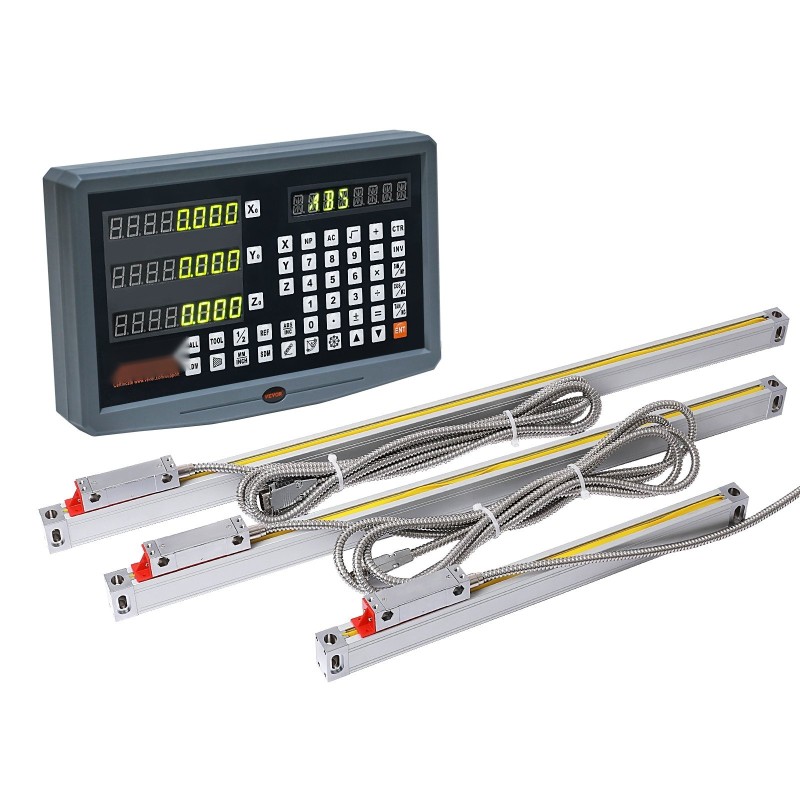 3-akselinen lineaarimittasarja näytöllä 250/500/600 mm 5μm resoluutio