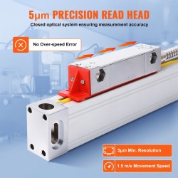 3-akselinen lineaariviivainsetti 400/450/950 mm työstökoneisiin 5μm resoluutio