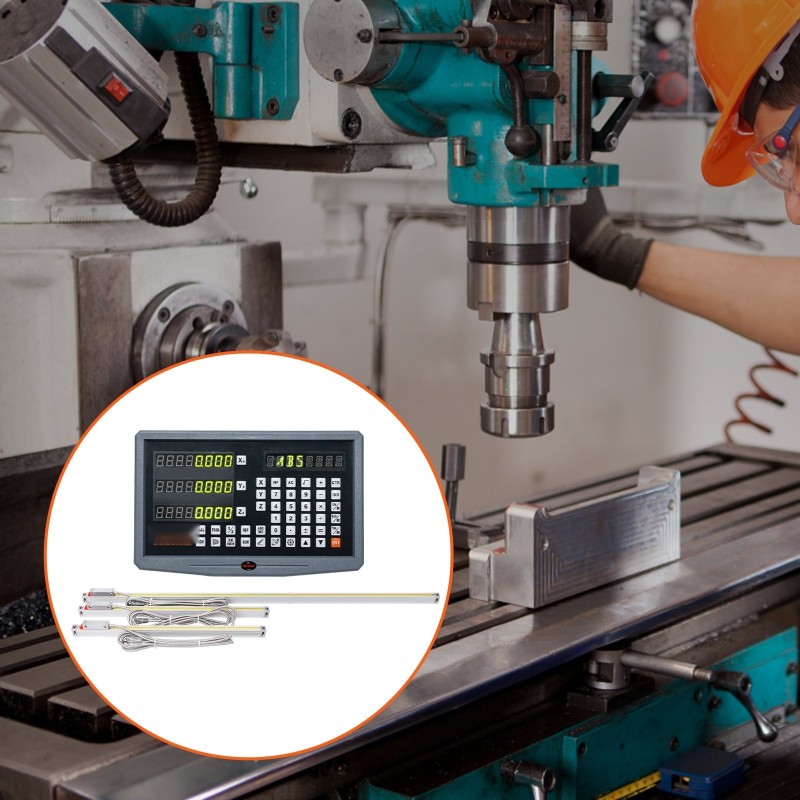 3-akselinen lineaariviivainsetti 400/450/950 mm työstökoneisiin 5μm resoluutio