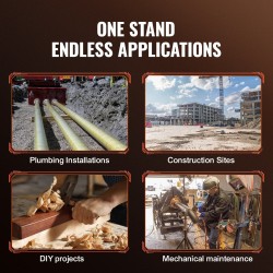 Putkiteline teräs V-päinen säädettävä 71–132 cm kolmijalkainen taittuvat jalat