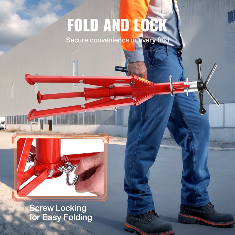 Putkiteline teräs V-päinen säädettävä 71–132 cm kolmijalkainen taittuvat jalat