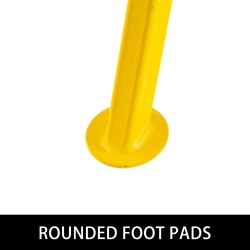 Putkitunkkijalka teräs rullapäällä korkeussäädettävä 81–140 cm 2500 paunaa