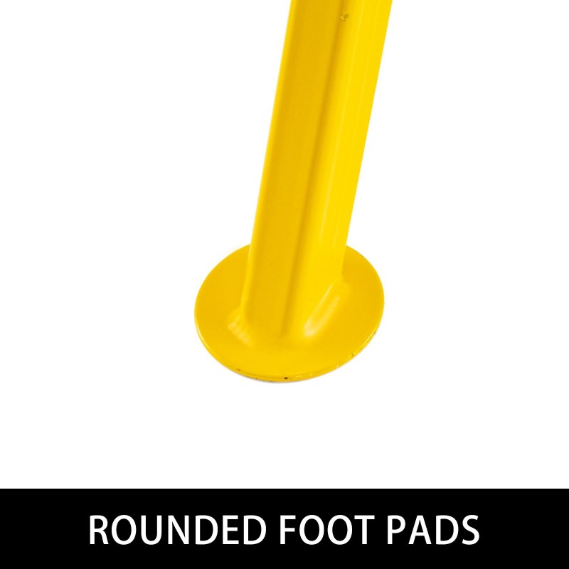 Putkitunkkijalka teräs rullapäällä korkeussäädettävä 81–140 cm 2500 paunaa