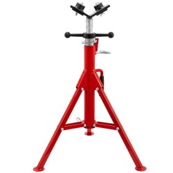 Teräsputkijalusta säädettävä 71 131 cm V pää 2 pallonsiirtorullalla taittuvat jalat