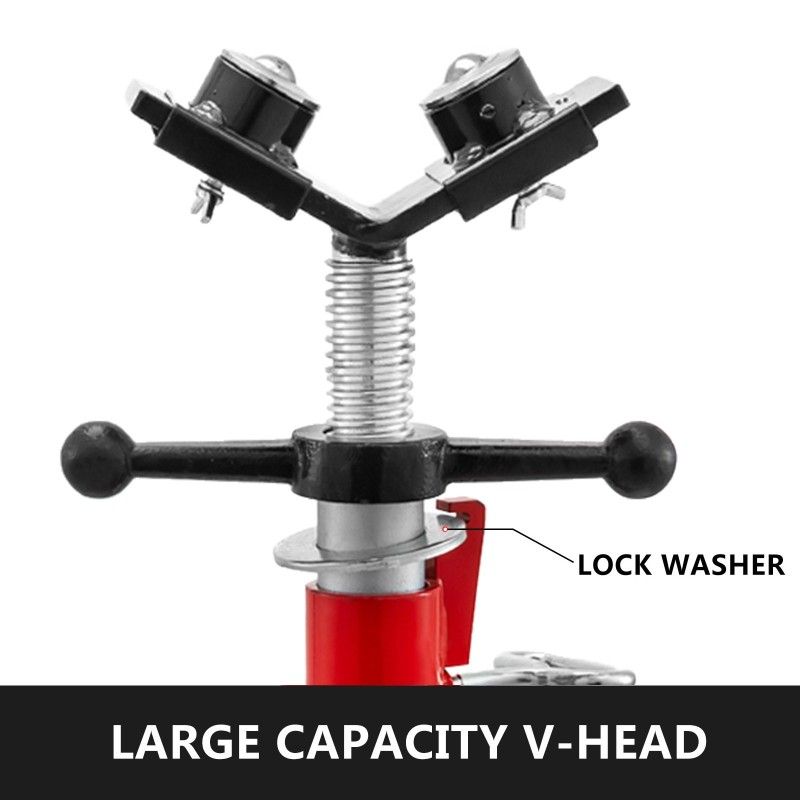 Teräsputkijalusta säädettävä 71–131 cm V-pää 2 pallonsiirtorullalla taittuvat jalat