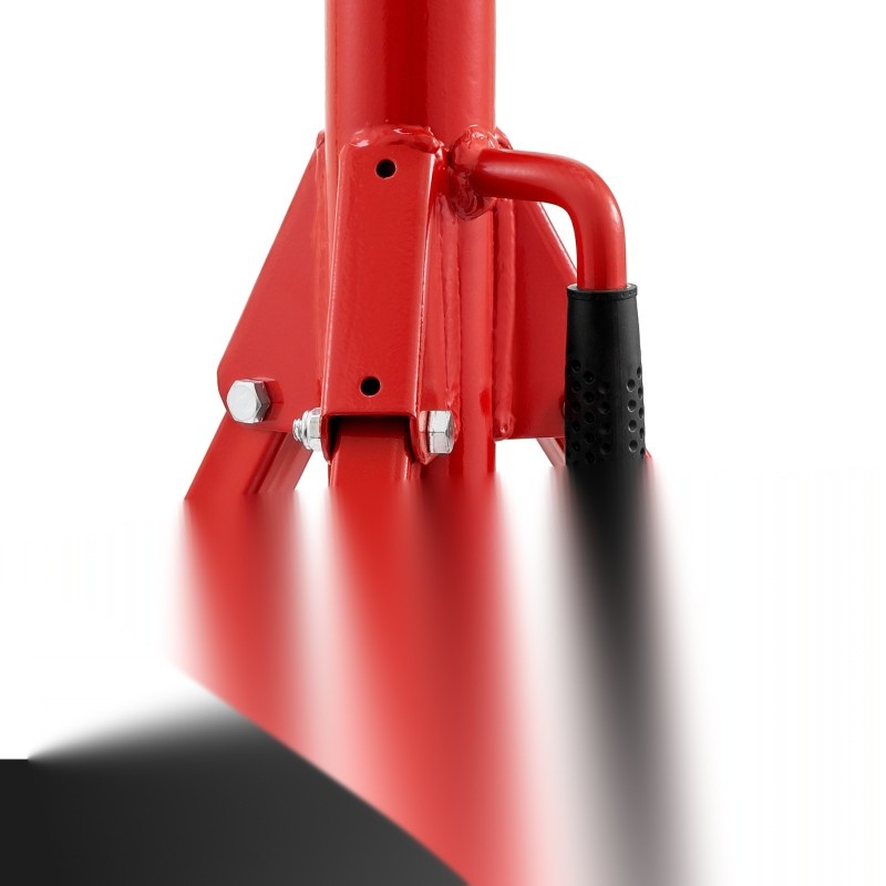 Teräsputkijalusta säädettävä 71–131 cm V-pää 2 pallonsiirtorullalla taittuvat jalat