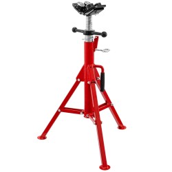 Putkitunkkijalusta teräs taitettava korkeussäädettävä 71 131 cm V päällä neljällä kuulasiirtimellä