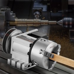 Jako-osa CNC-jyrsinkoneelle K11-100mm 3-leukapakka 65 mm keskikorkeus MT2 tukiporras 6:1 välityssuhde