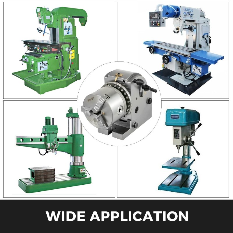 Jakopää 100 mm valurunko jyrsinkoneeseen kärkipylkällä ja jakolevyillä säädettävä kulma
