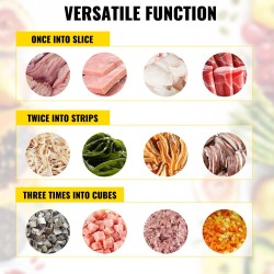 Lihanleikkuukone ruostumatonta terästä 850W 250 kg/tunnissa 3,5 mm ravintola- ja kauppakäyttöön