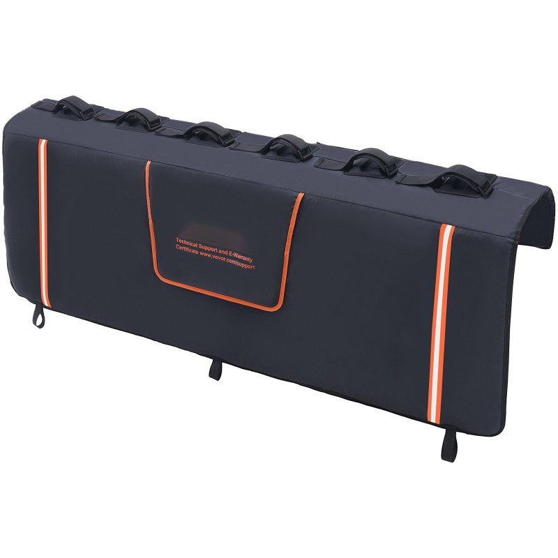 Takaluukun suojatyyny PVC vaahtomuovi kristalliveluuri 1570 mm 6 polkupyörälle heijastinnauhat kameran aukolla